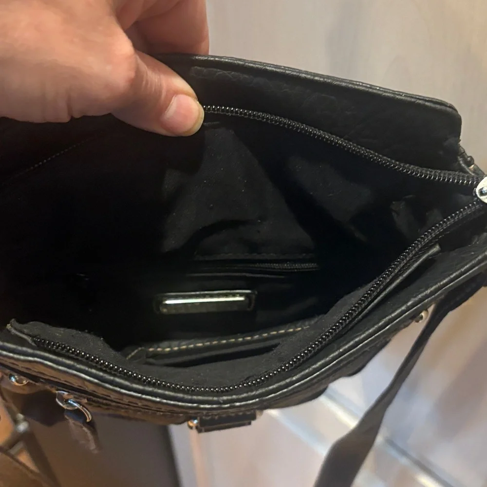 Rossetti Black Crossbody  Bag